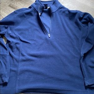 Blue quarter zip long sleeve